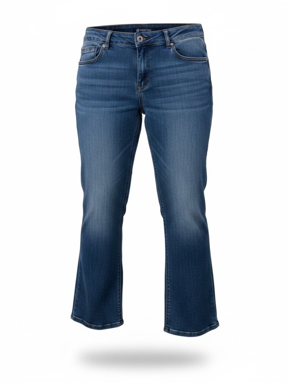 Democracy Itty Bitty Bootcut Jeans 12P Mid Rise Stretch Midwash